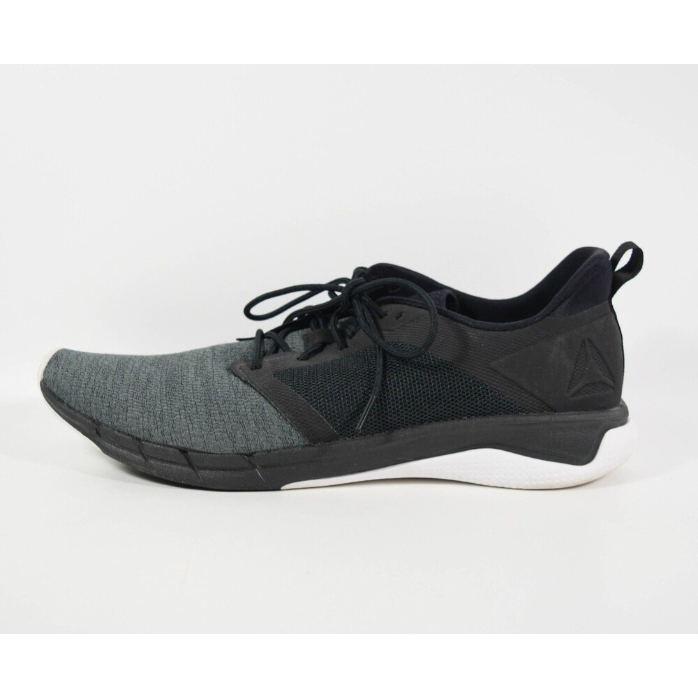 Men's Reebok CN6232 Print Run 3.0 Gray Lace Up Sneakers Running Shoes Sz 12 - Picture 7 of 8